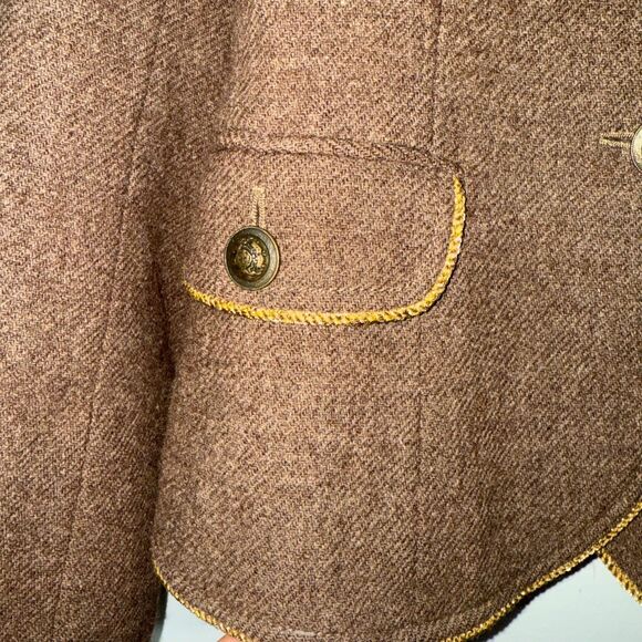 Moschino CheapandChic Wool Military Blazer - Brown 6 - Picture 3 of 9